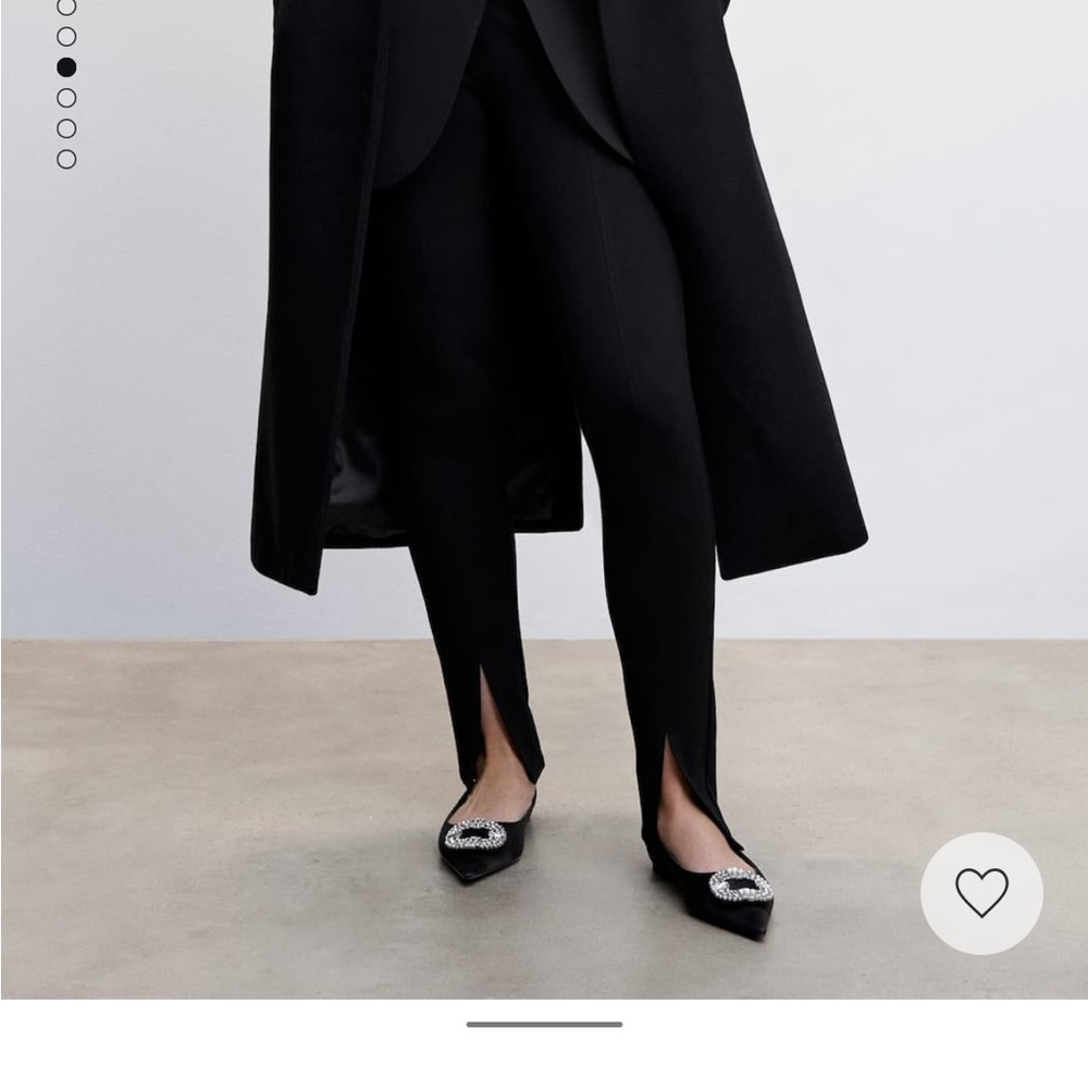 Mango split hem pants